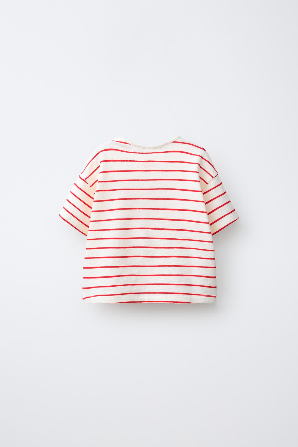 МАЙКА В ПОЛОСКУ С ВЫШИВКОЙ «КРАБ»