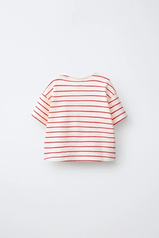 Майка в полоску с вышивкой «краб»- Заказать в России