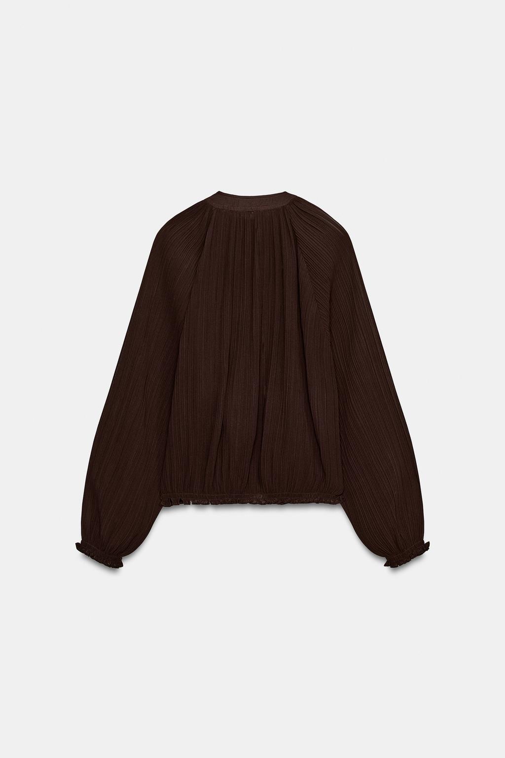 ПЛИССИРОВАННАЯ КУРТКА ИЗ ОРГАНЗЫ