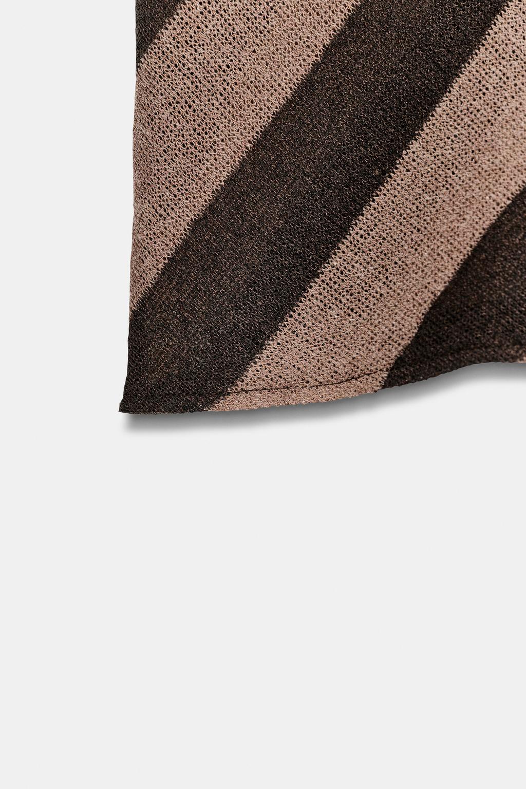 ТОП В ПОЛОСКУ ИЗ ТКАНИ В ДЕРЕВЕНСКОМ СТИЛЕ