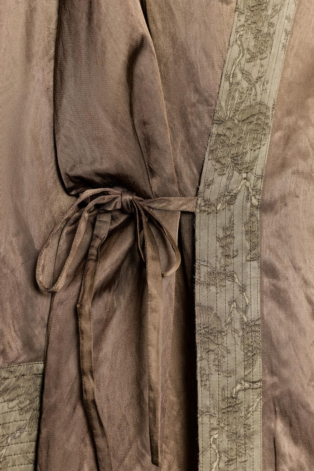 КИМОНО ИЗ ЖАККАРДА С ШАРФОМ — коллекция Zara «ZW»