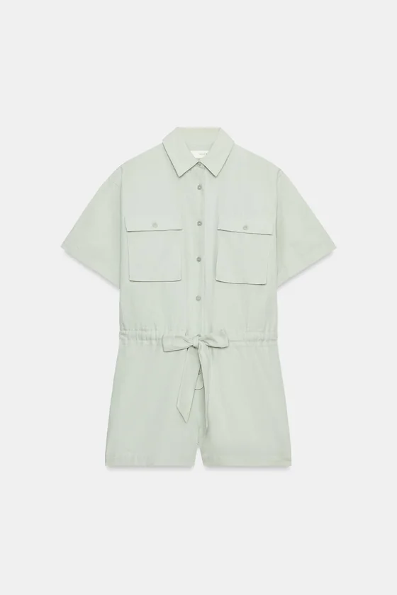 КОМБИНЕЗОН-РУБАШКА С ПОЯСОМ — коллекция Zara «ZW»