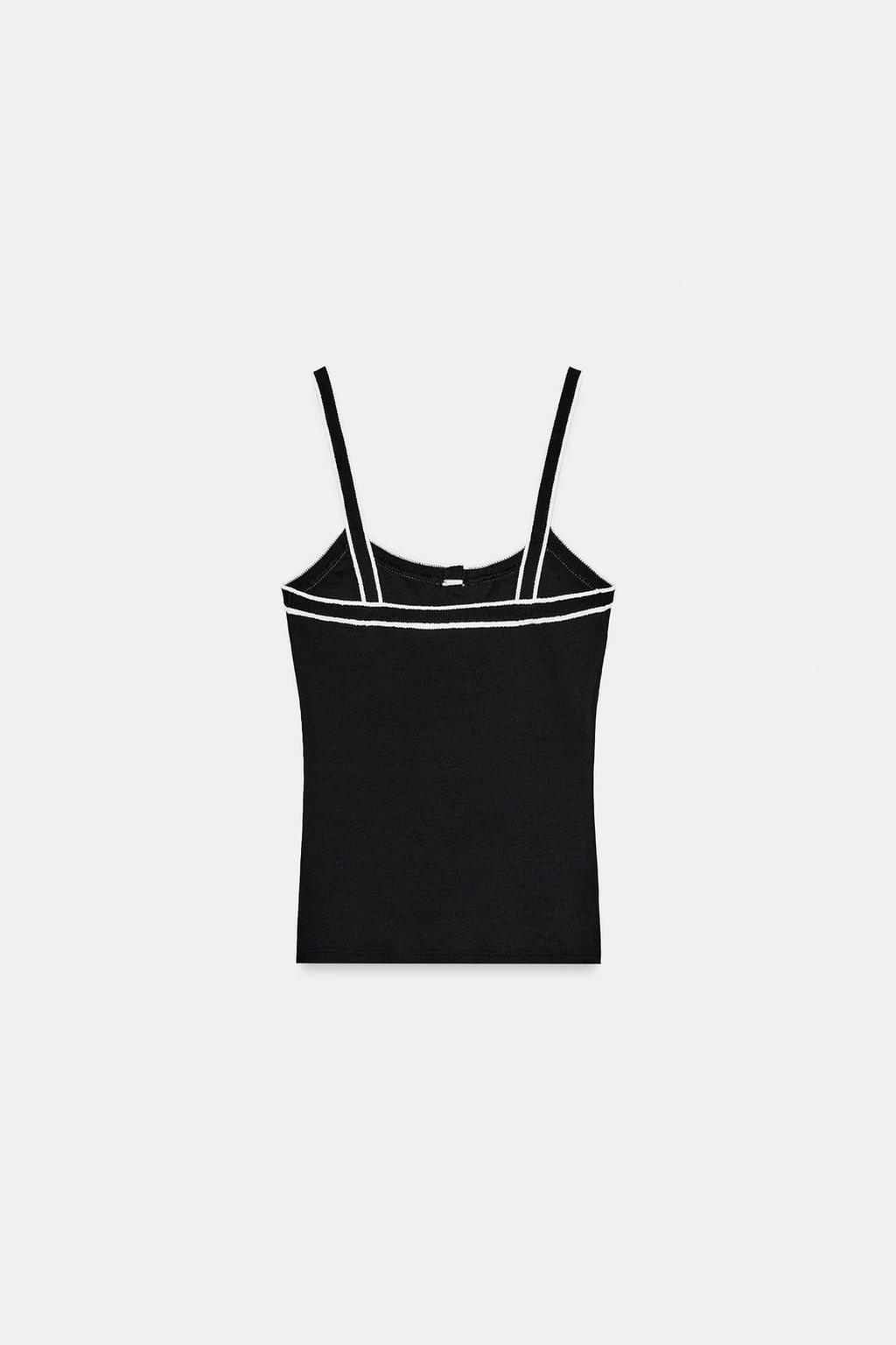 ТОП НА БРЕТЕЛЯХ С КОНТРАСТНОЙ ОТДЕЛКОЙ