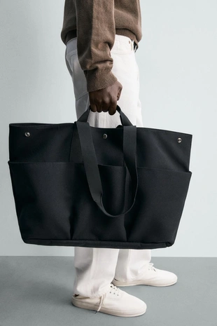 Сумка шопер из техно ткани- Заказать в России