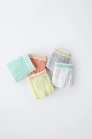 6-14 лет/набор из пяти боксеров с надписью- Заказать в России