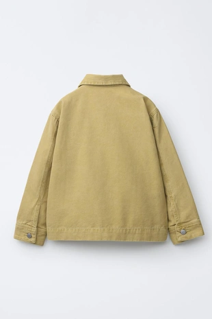 Куртка-рубашка из хлопка с карманами- Заказать в России