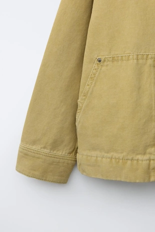 Куртка-рубашка из хлопка с карманами- Заказать в России