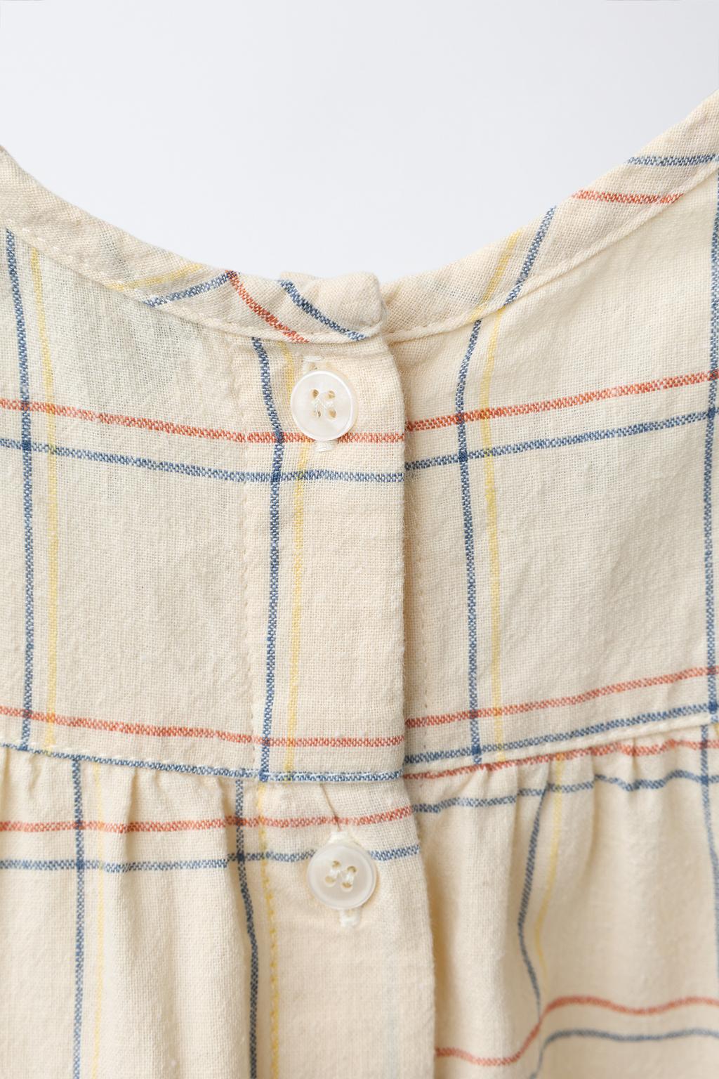 ПЛАТЬЕ И ТРУСЫ В КЛЕТКУ С ВЫШИВКОЙ