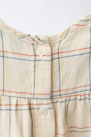 Платье и трусы в клетку с вышивкой- Заказать в России