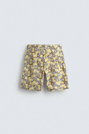 Длинные плавки с цветочным принтом- Заказать в России