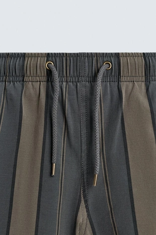 Плавки в полоску средней длины- Заказать в России