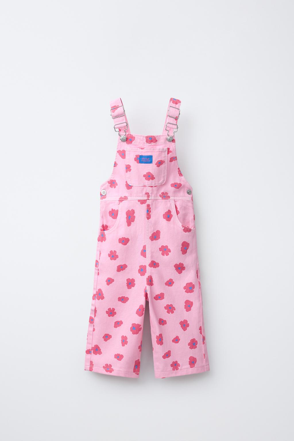 ДЛИННЫЙ КОМБИНЕЗОН ИЗ САРЖИ С ЦВЕТОЧНЫМ ПРИНТОМ