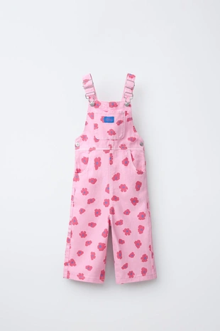 Длинный комбинезон из саржи с цветочным принтом- Заказать в России