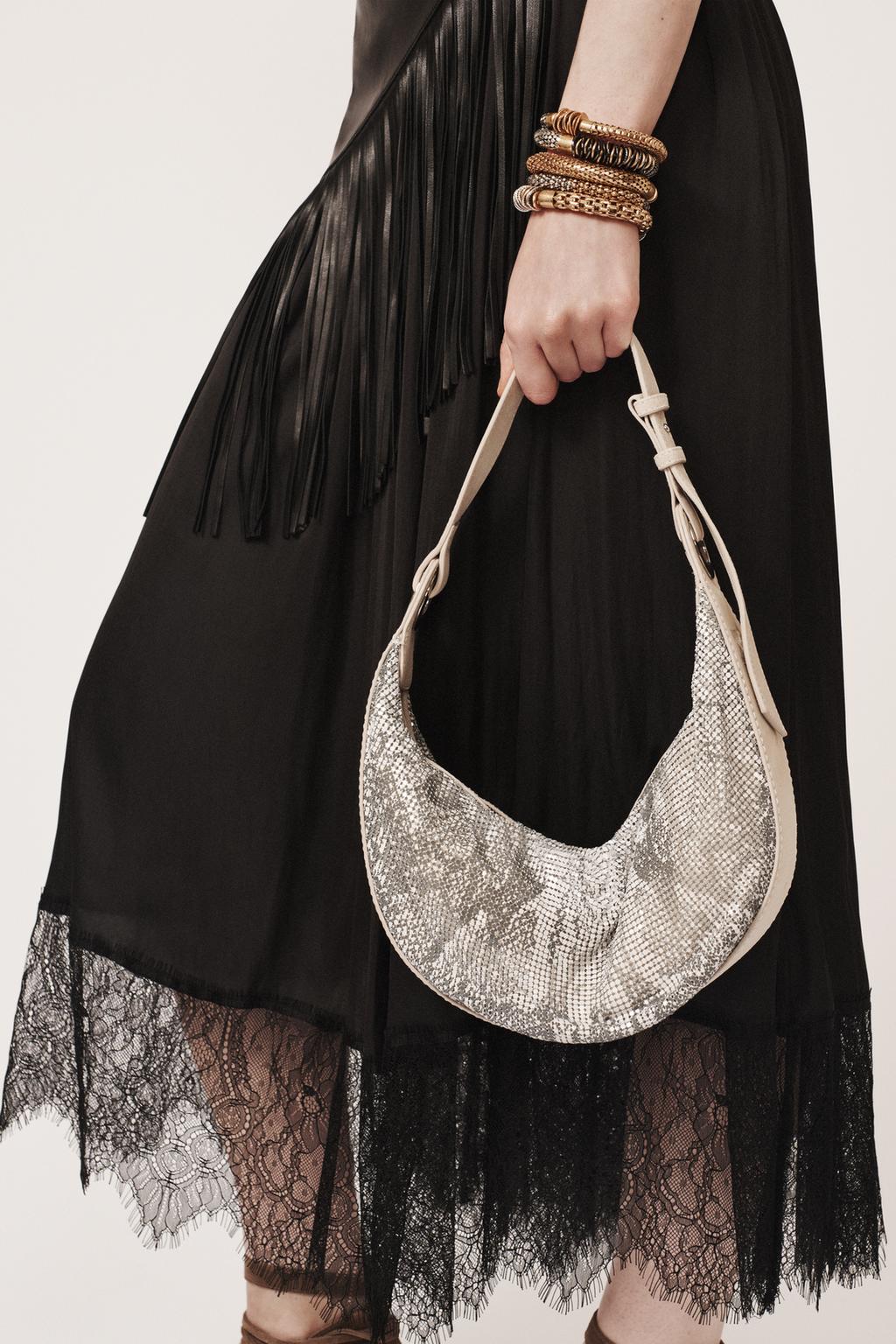 Сумка на плечо с животным принтом - вещь zara woman