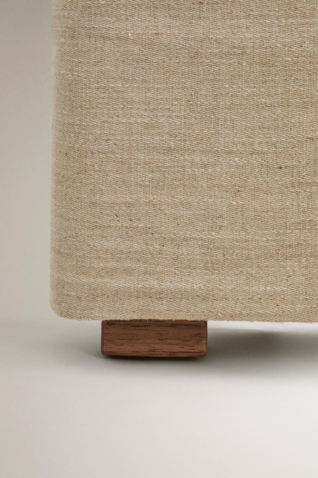 Наволочка из конопли и хлопка для изголовья кровати