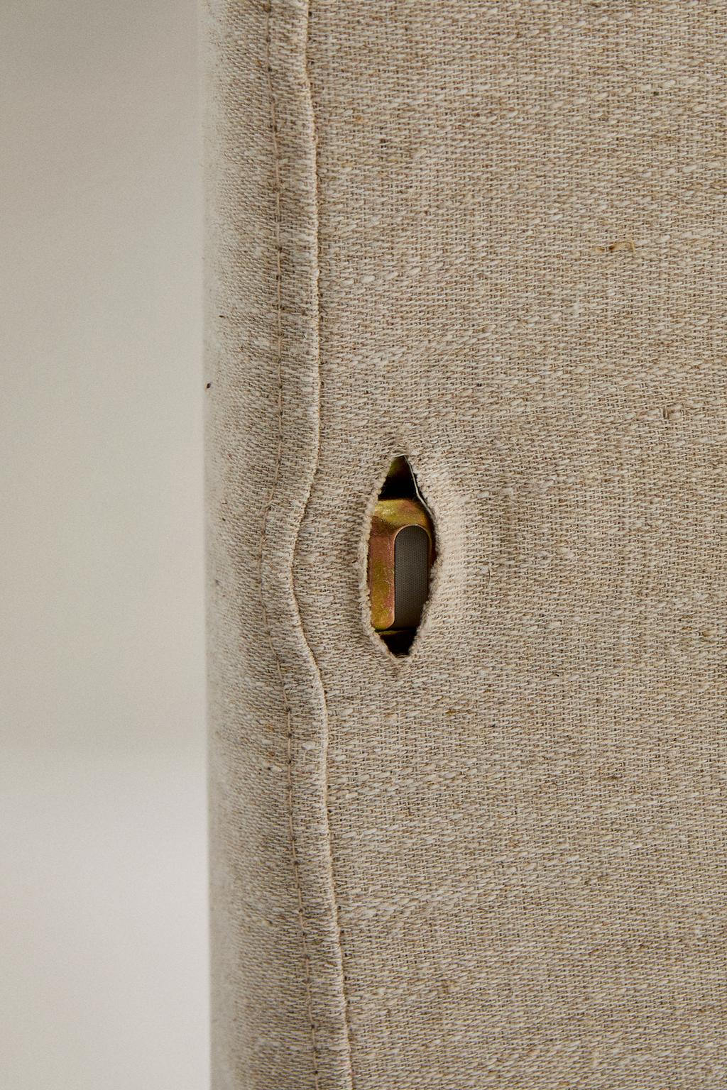 Наволочка из конопли и хлопка для изголовья кровати