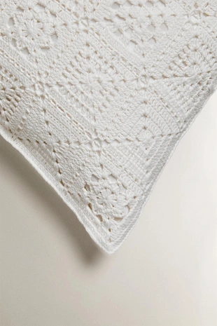 Комплект чехла для подушки из квадратов с крючком из хлопка- Заказать в России