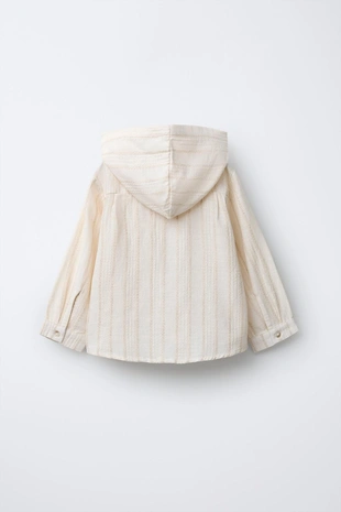 Рубашка в полоску с капюшоном- Заказать в России