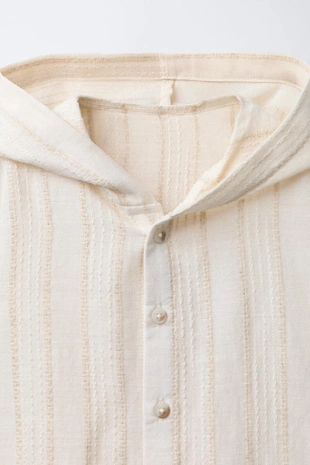 Рубашка в полоску с капюшоном- Заказать в России