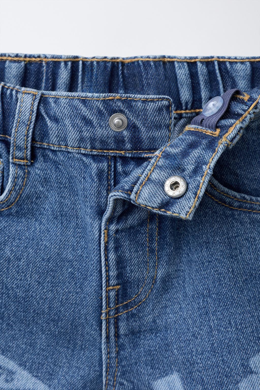 ДЖИНСОВЫЕ ШОРТЫ С ПРИНТОМ