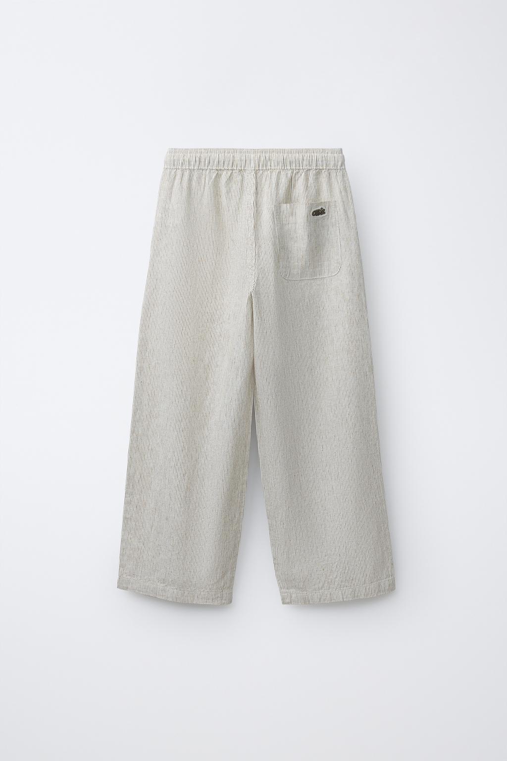 БРЮКИ В ПИЖАМНОМ СТИЛЕ В ПОЛОСКУ