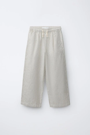 Брюки в пижамном стиле в полоску- Заказать в России