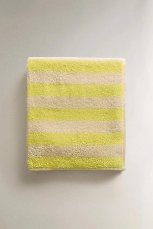 Детское полосатое хлопковое пляжное полотенце- Заказать в России