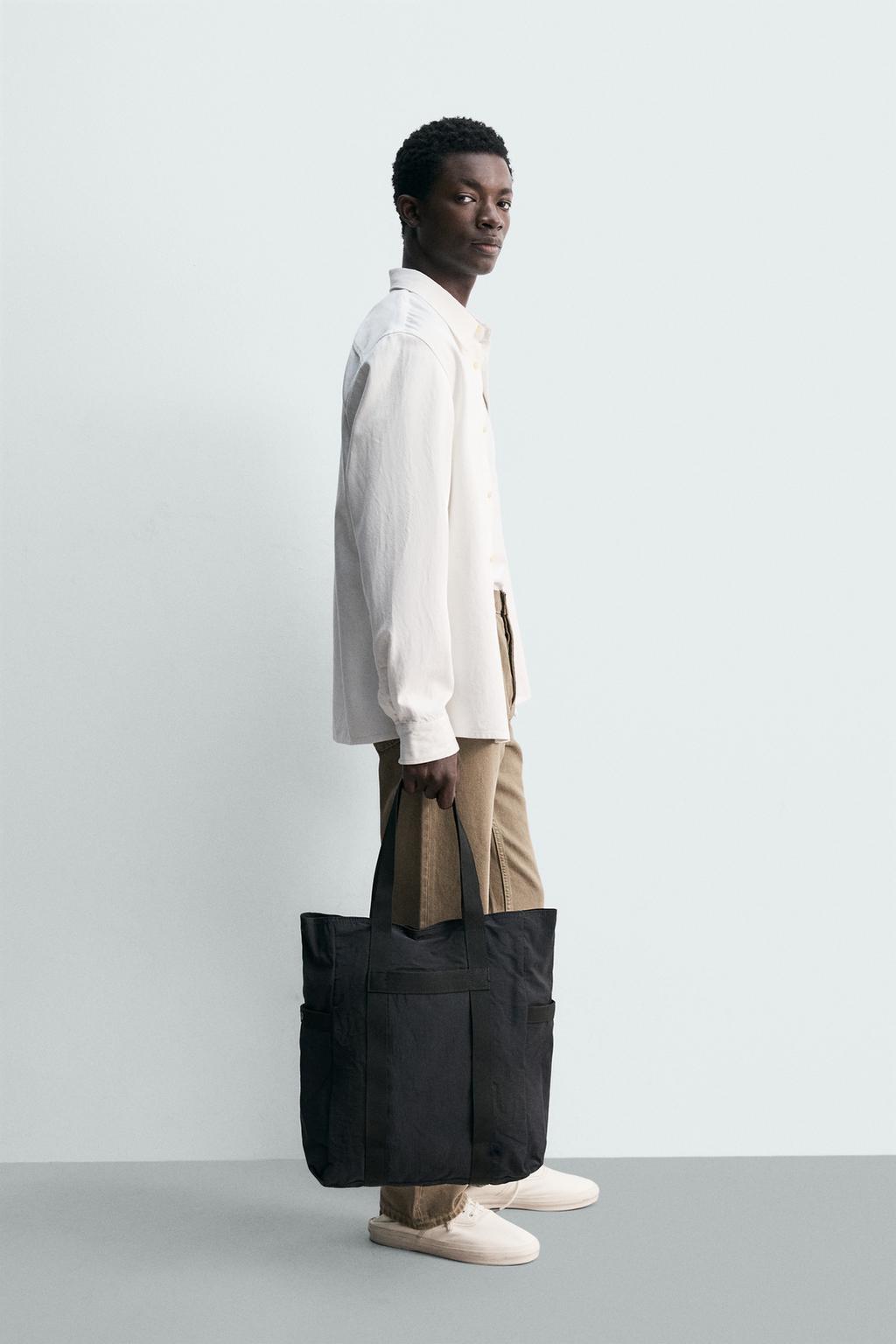 РУБАШКА стандартной посадки ИЗ СТРУЯЩЕГОСЯ ДЕНИМА