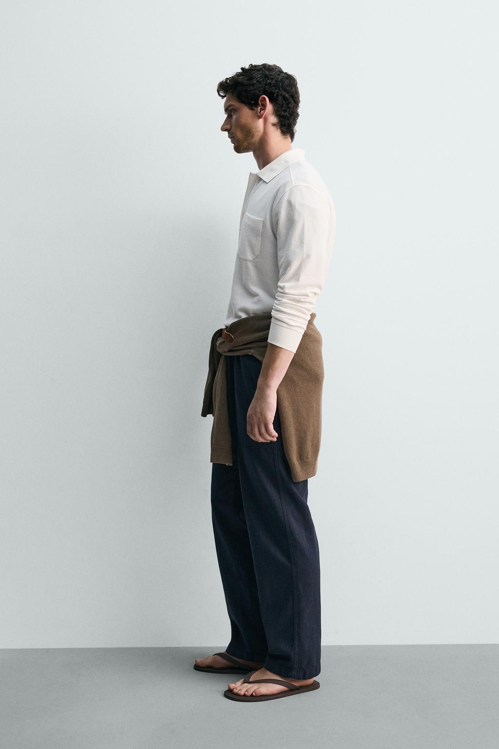 ПОЛО стандартной посадки ПИКЕ С КАРМАНОМ