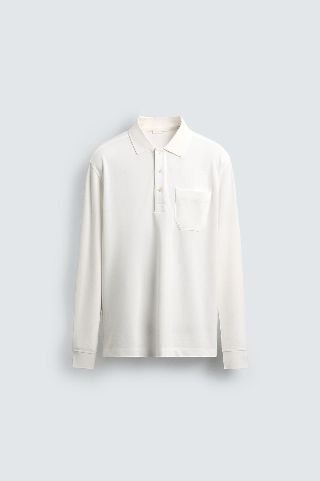 ПОЛО стандартной посадки ПИКЕ С КАРМАНОМ