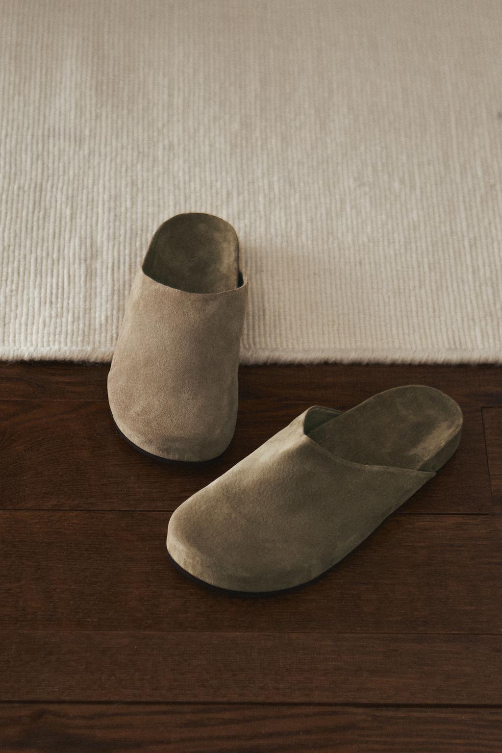 Минималистичные кожаные сабо