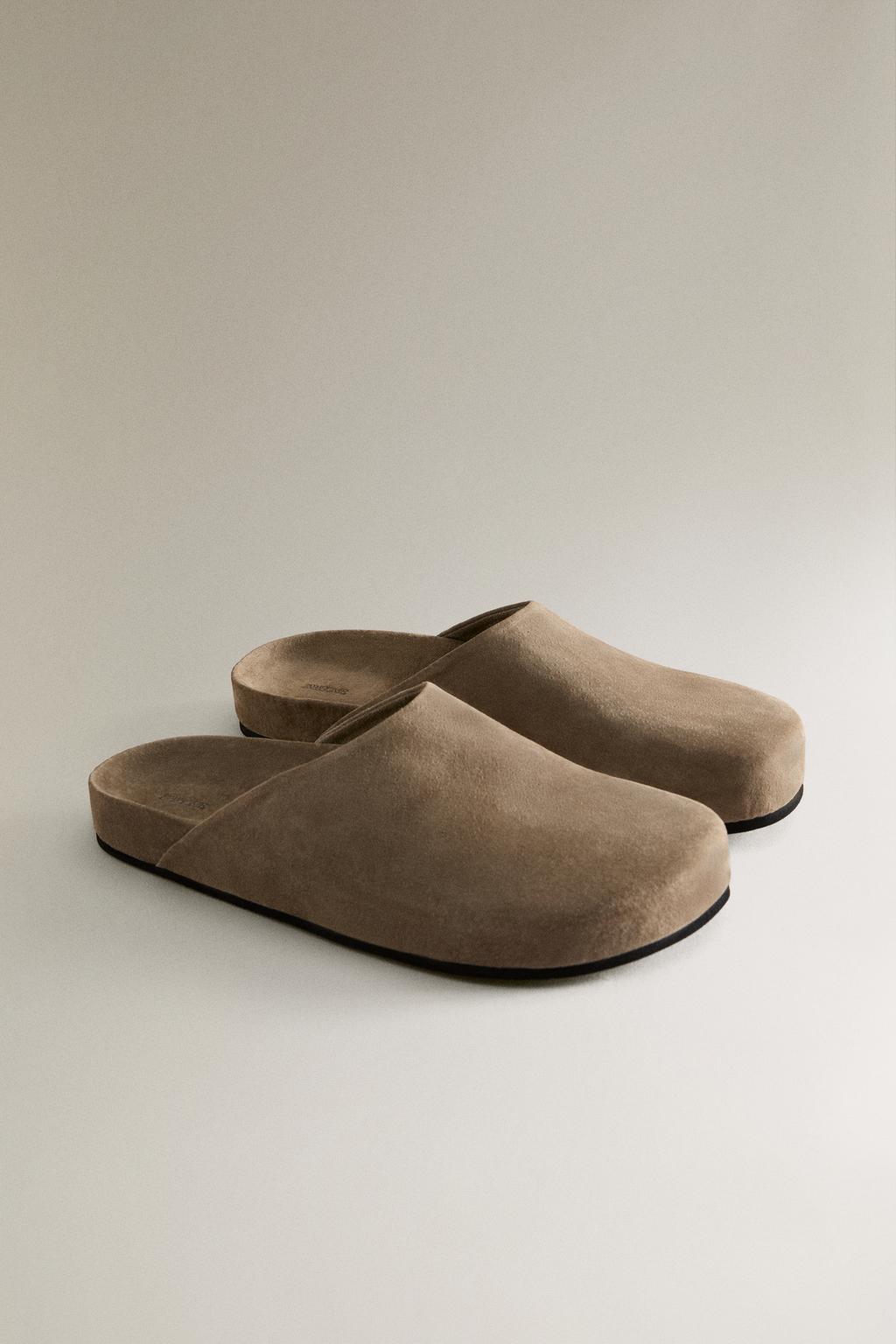 Минималистичные кожаные сабо