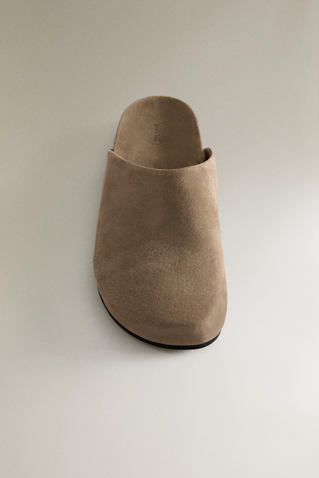 Минималистичные кожаные сабо