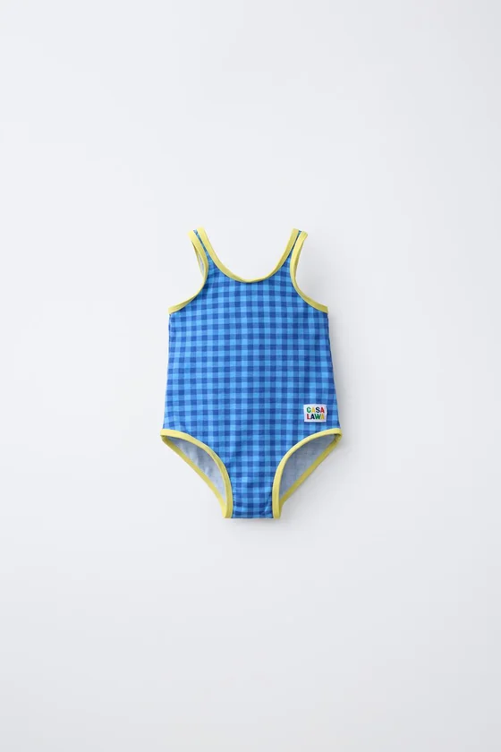 2-6 ЛЕТ/КУПАЛЬНИК В КЛЕТКУ CASA LAWA X ZARA KIDS
