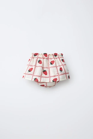 Трусы-юбка с вышивкой в виде клубники Casa Lawa X Zara Kids- Заказать в России