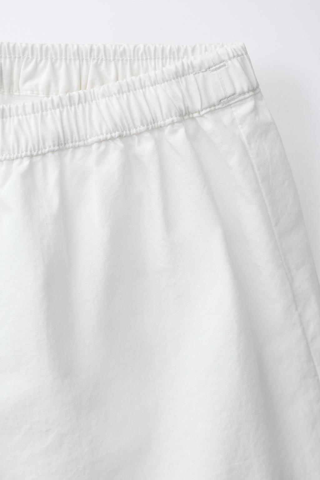 ШОРТЫ ИЗ ПОПЛИНА С ВОЛНИСТЫМ КРАЕМ — CASA LAWA X ZARA KIDS