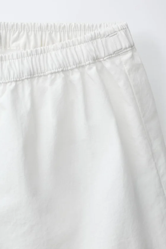 ШОРТЫ ИЗ ПОПЛИНА С ВОЛНИСТЫМ КРАЕМ — CASA LAWA X ZARA KIDS