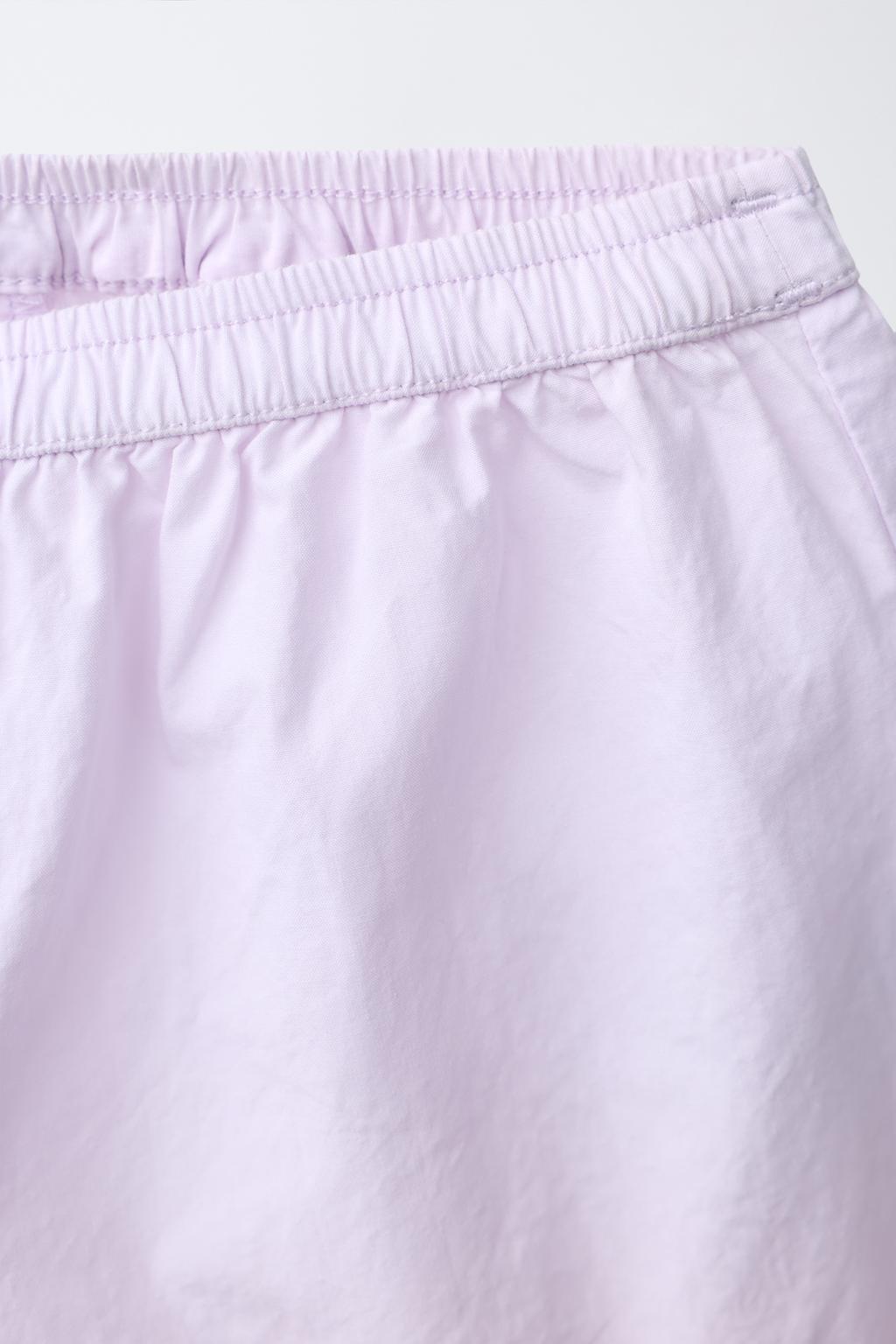 ШОРТЫ-БЕРМУДЫ ИЗ ПОПЛИНА С КОНТРАСТНЫМ ВОЛНИСТЫМ КРАЕМ CASA LAWA X ZARA KIDS