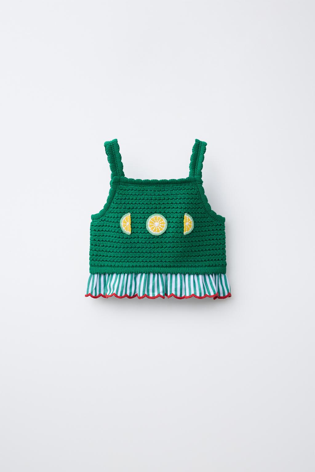 ВЯЗАНЫЙ ТОП КРОШЕ CASA LAWA X ZARA KIDS