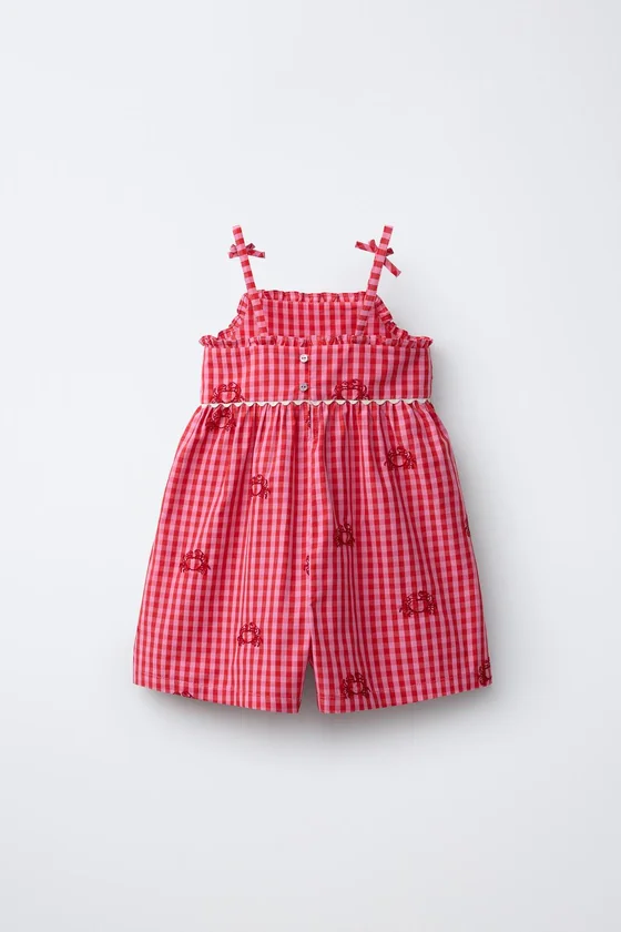 КОМБИНЕЗОН С ВЫШИВКОЙ КРАБОВ CASA LAWA X ZARA KIDS