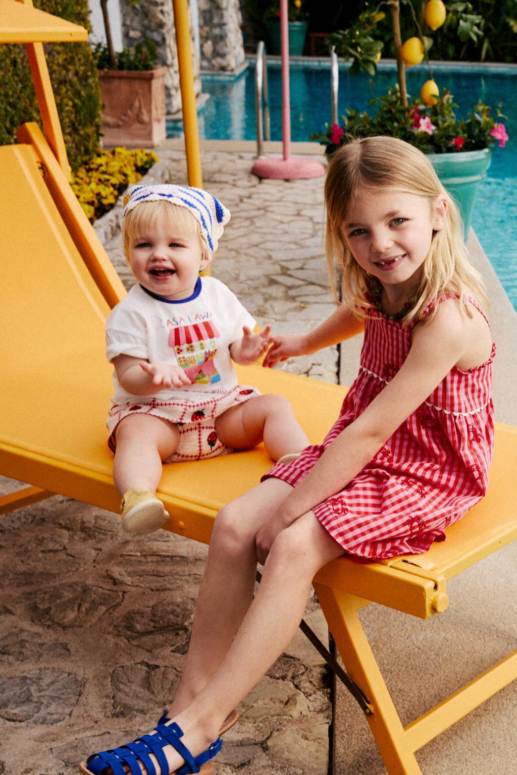 КОМБИНЕЗОН С ВЫШИВКОЙ КРАБОВ CASA LAWA X ZARA KIDS