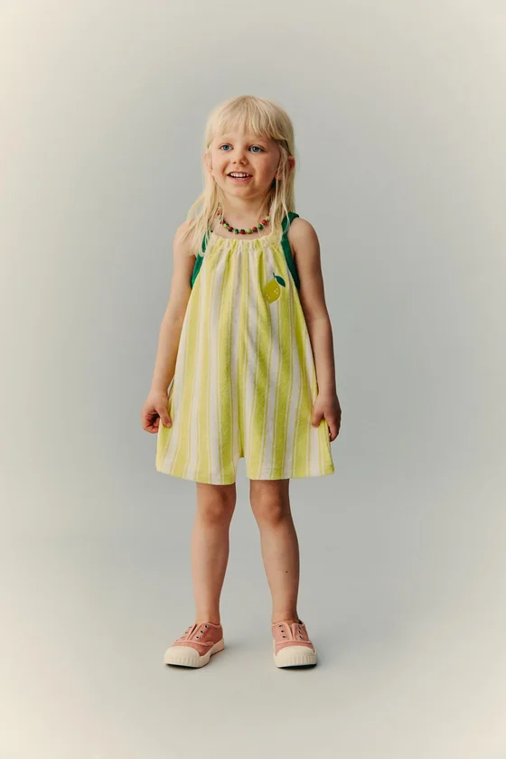 ПЛАТЬЕ С ВЫШИВКОЙ В ВИДЕ ЛИМОНОВ — CASA LAWA X ZARA KIDS