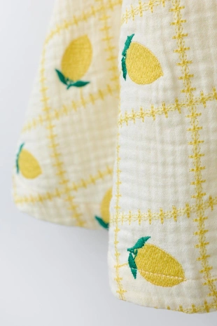 Платье с вышивкой в виде лимонов — Casa Lawa X Zara Kids- Заказать в России