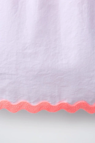 Топ из поплина с волнистым контрастным краем Casa Lawa X Zara Kids