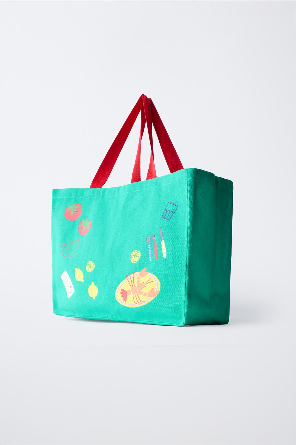 СУМКА-ШОПЕР CASA LAWA X ZARA KIDS С ПРИНТОМ