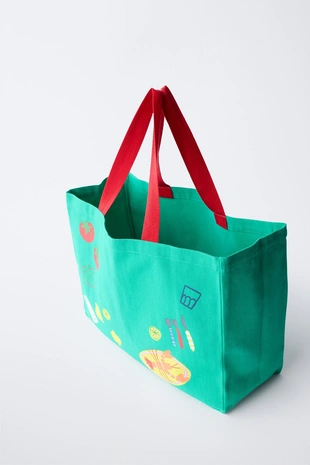 Сумка-шопер Casa Lawa X Zara Kids с принтом- Заказать в России