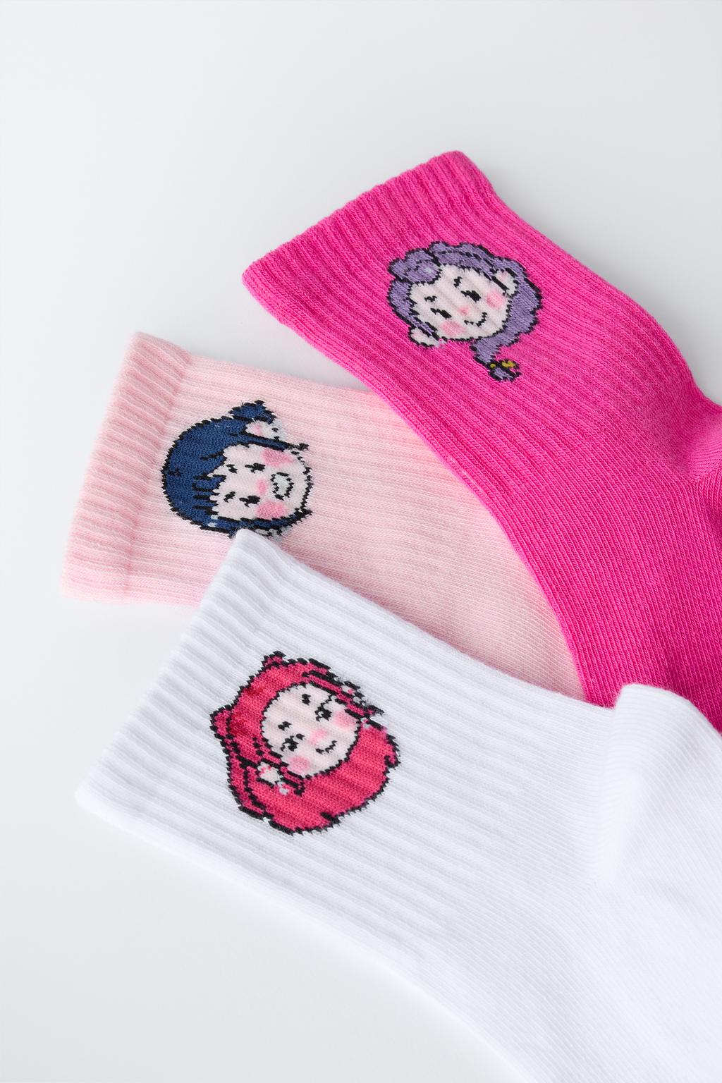 НАБОР ИЗ 3 ПАР НОСКОВ «Kpop Demon Hunters» © Netflix