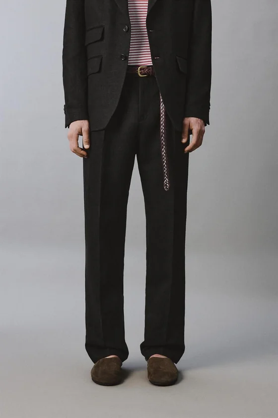 КОСТЮМНЫЕ БРЮКИ ИЗ 100% ЛЬНА Zara «Aaron Levine»