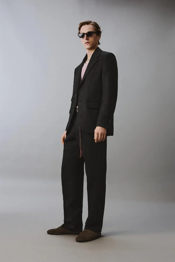 КОСТЮМНЫЕ БРЮКИ ИЗ 100% ЛЬНА Zara «Aaron Levine»