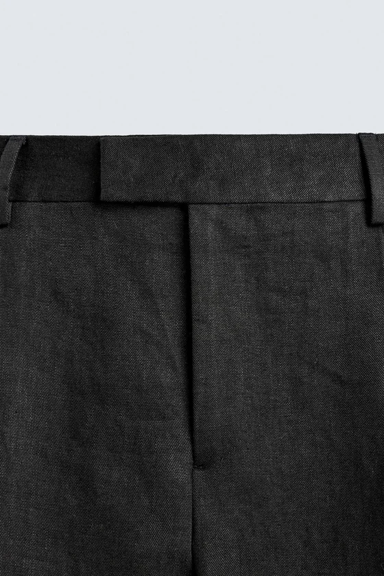 КОСТЮМНЫЕ БРЮКИ ИЗ 100% ЛЬНА Zara «Aaron Levine»